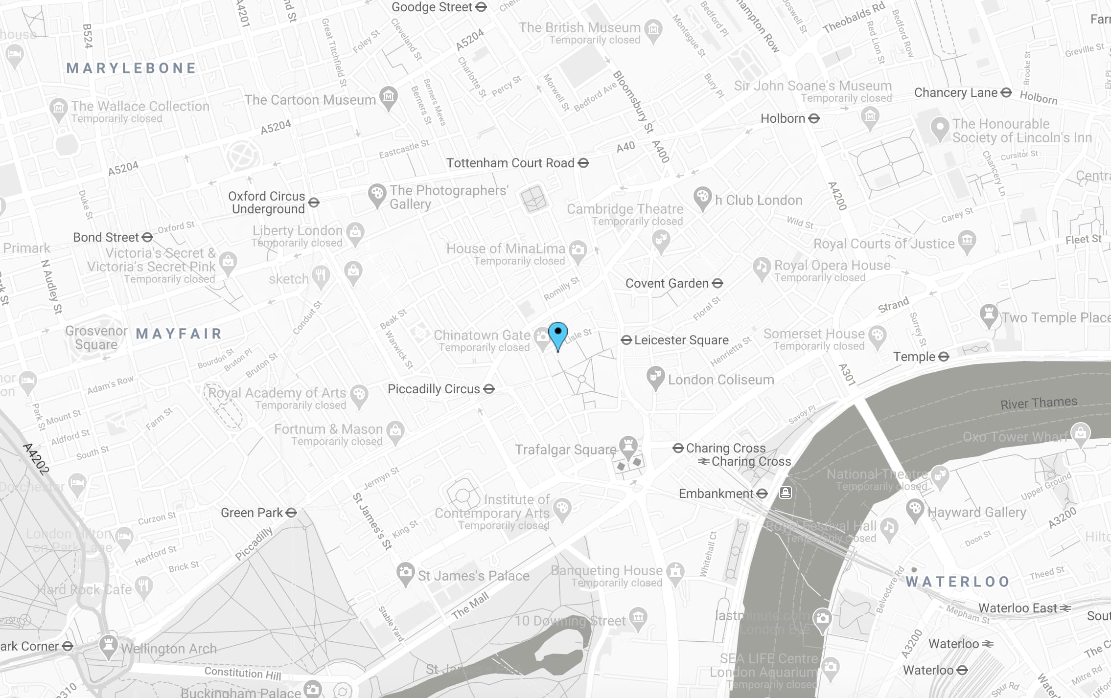 Google map image showing location of Maidwell Marketing Offices